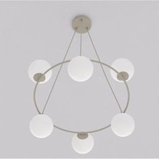 Lámpara colgante Ibar Opal (6 luces)