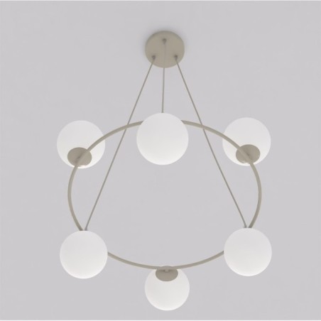 Lámpara colgante Ibar Opal (6 luces)