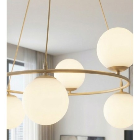 Lámpara colgante Ibar Opal (6 luces)