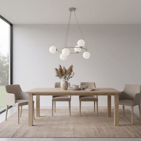 Lámpara colgante Ibar Opal (6 luces)