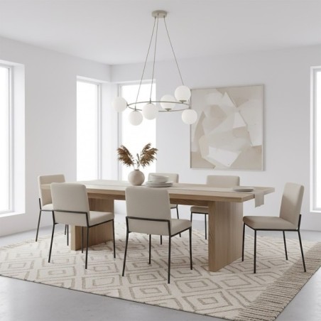 Lámpara colgante Ibar Opal (6 luces)