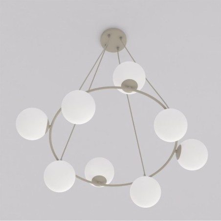 Lámpara colgante Ibar Opal (9 luces)