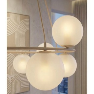 Lámpara colgante Ibar Opal (9 luces)