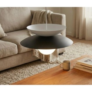 Lámpara colgante Mor Negro+Blanco