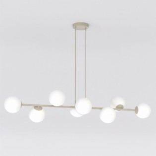 Lámpara colgante Odra Moca Opal (8 luces)