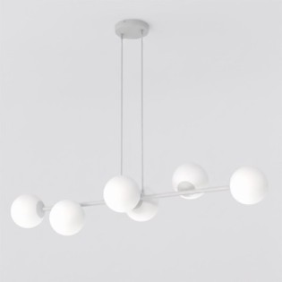 Lámpara colgante Odra Gris Opal (6 luces)