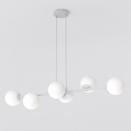 Lámpara colgante Odra Gris Opal (6 luces)