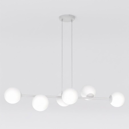 Lámpara colgante Odra Gris Opal (6 luces)