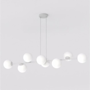 Lámpara colgante Odra Gris Opal (8 luces)