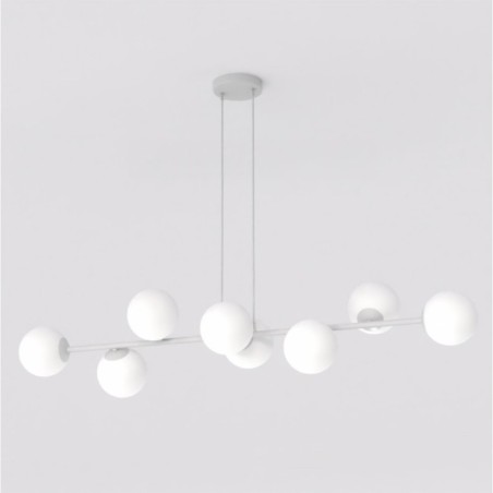Lámpara colgante Odra Gris Opal (8 luces)