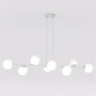 Lámpara colgante Odra Gris Opal (8 luces)