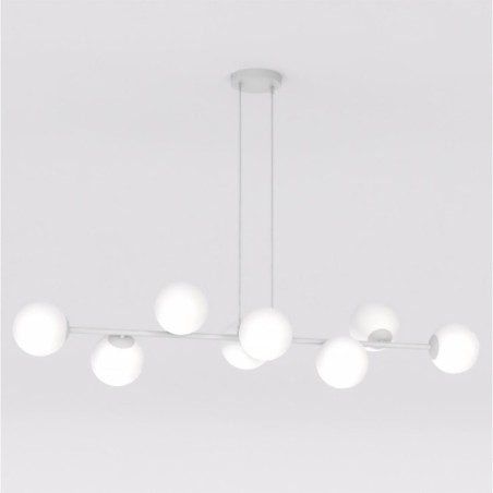 Lámpara colgante Odra Gris Opal (8 luces)