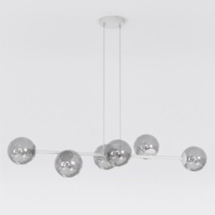 Lámpara colgante Odra Gris Grafito (6 luces)
