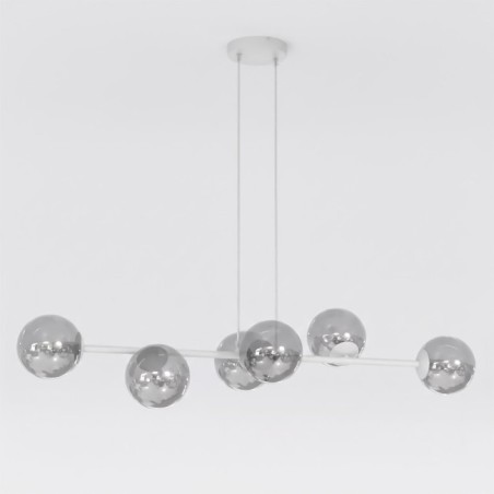 Lámpara colgante Odra Gris Grafito (6 luces)