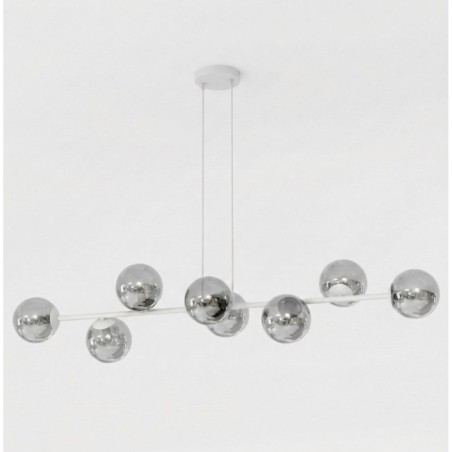 Lámpara colgante Odra Gris Grafito (8 luces)