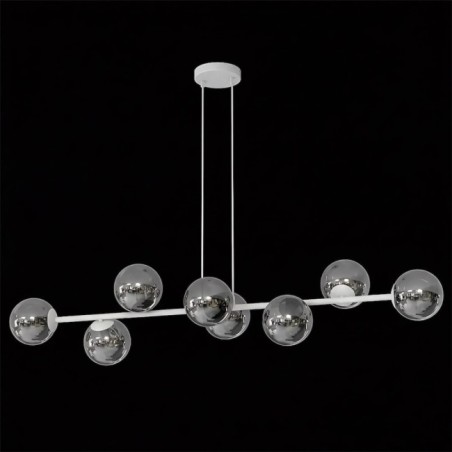 Lámpara colgante Odra Gris Grafito (8 luces)