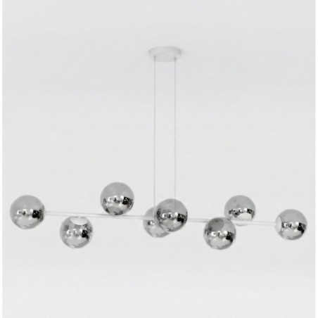 Lámpara colgante Odra Gris Grafito (8 luces)