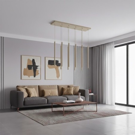 Lámpara colgante Uza Moca (9 luces)