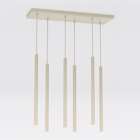 Lámpara colgante Uza Moca (6 luces)