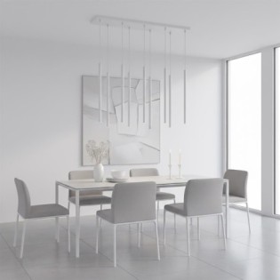 Lámpara colgante Uza Gris (9 luces)