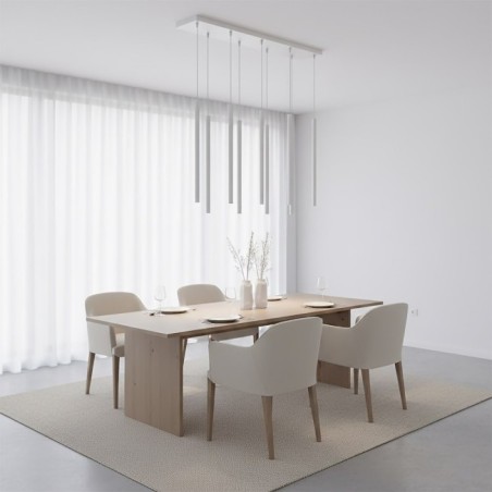 Lámpara colgante Uza Gris (9 luces)
