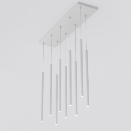 Lámpara colgante Uza Gris (9 luces)