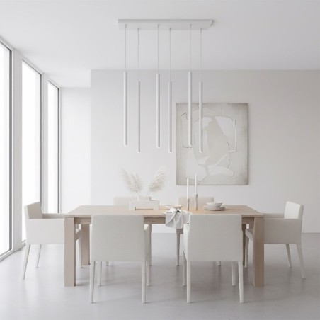 Lámpara colgante Uza Gris (6 luces)
