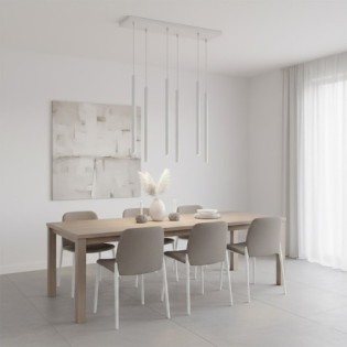 Lámpara colgante Uza Gris (6 luces)