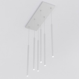 Lámpara colgante Uza Gris (6 luces)