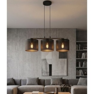 Lámpara colgante Velto Negro (3 luces)
