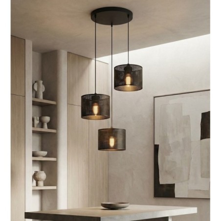 Lámpara colgante Velto II Negro (3 luces)