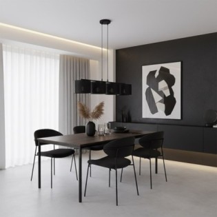 Lámpara colgante Velto Negro (4 luces)
