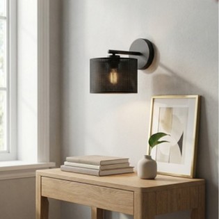 Aplique de pared Velto Negro