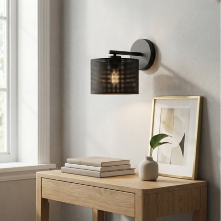 Aplique de pared Velto Negro