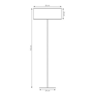 Lámpara de pie Velto Negro