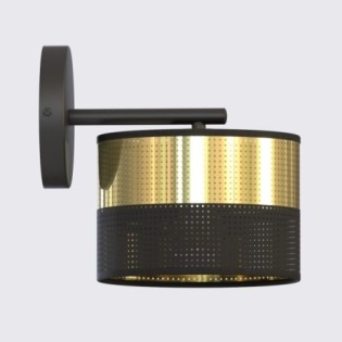 Aplique de pared Velto Negro+Oro