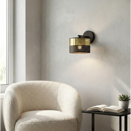 Aplique de pared Velto Negro+Oro