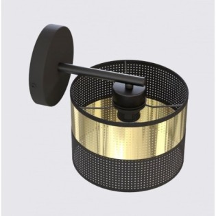 Aplique de pared Velto Negro+Oro