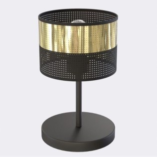 Lámpara de mesa  Velto Negro+Ororo