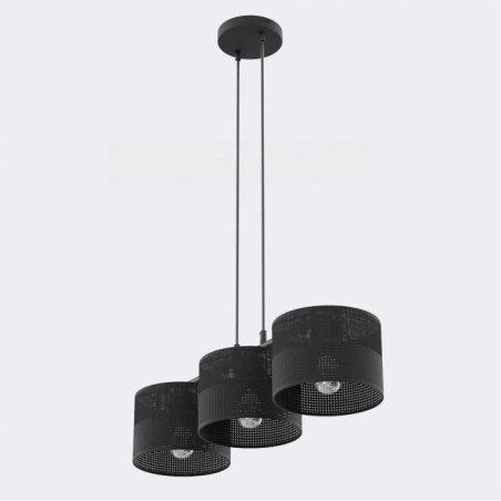 Lámpara colgante Lomis Negro (3 luces)