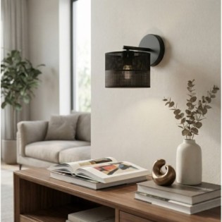 Aplique de pared Lomis Negro