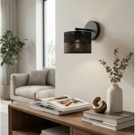 Aplique de pared Lomis Negro