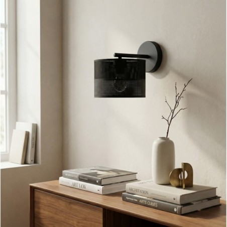 Aplique de pared Lomis Negro