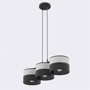 Lámpara colgante Lomis Gris (3 luces)