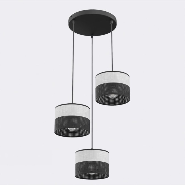 Lámpara colgante Lomis II Gris (3 luces)