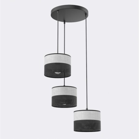 Lámpara colgante Lomis II Gris (3 luces)