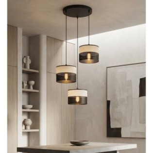 Lámpara colgante Lomis II Gris (3 luces)