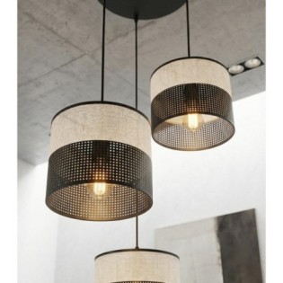 Lámpara colgante Lomis II Gris (3 luces)