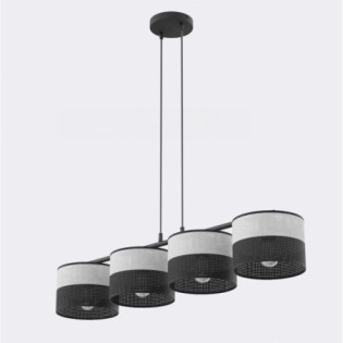 Lámpara colgante Lomis Gris (4 luces)