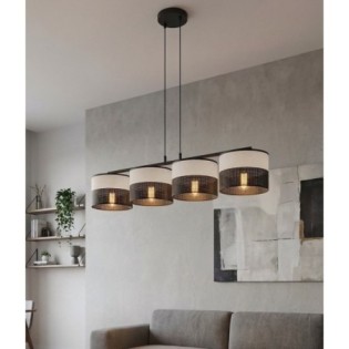 Lámpara colgante Lomis Gris (4 luces)